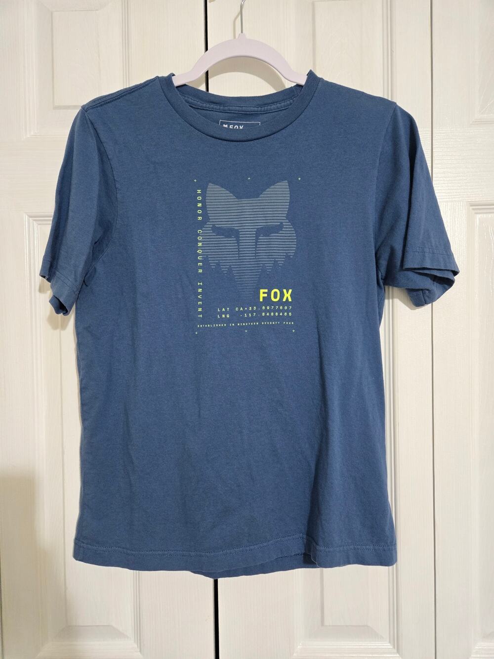 Fox extra large boys youth blue tshirt